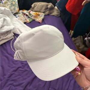 Adidas White and Black Cap